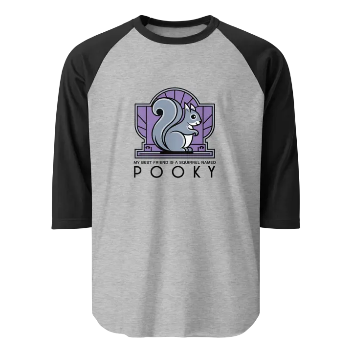 Spooky Squirrel Emblem Raglan Tee product image (1)