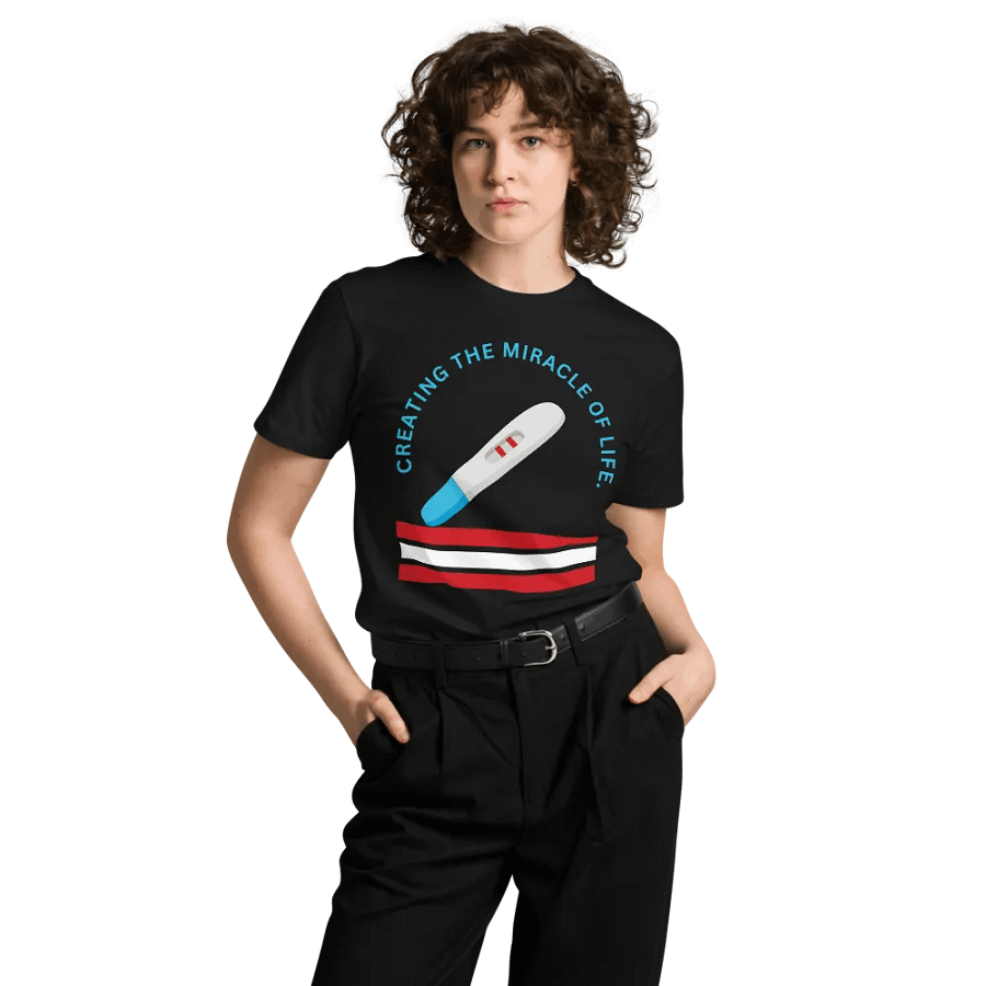 Miracle of Life Pregnancy Test Unisex Tee product image (9)