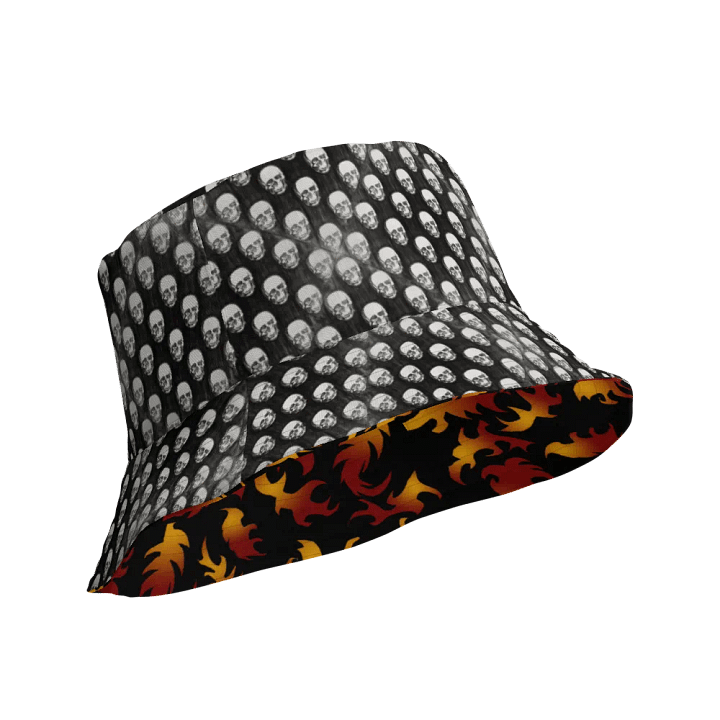 Skulls and Flames Buckethat product image (1)