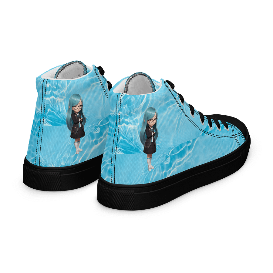 (Aqua CHIBI) K Women's High Top Canvas Shoes product image (7)