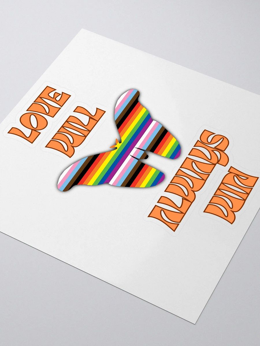 Love Will Always Win Butterfly Sticker product image (3)