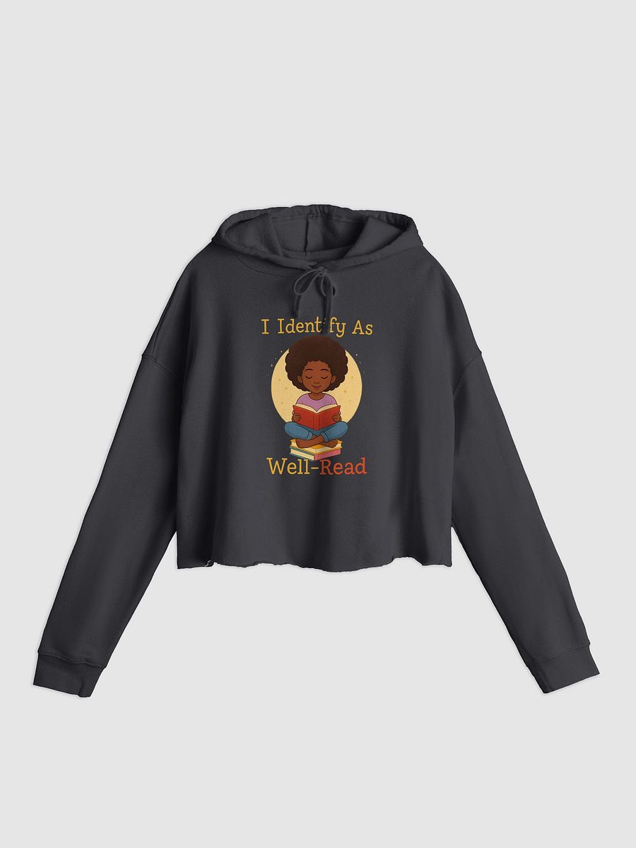 I Identify As Well Read Crop Hoodie product image (2)