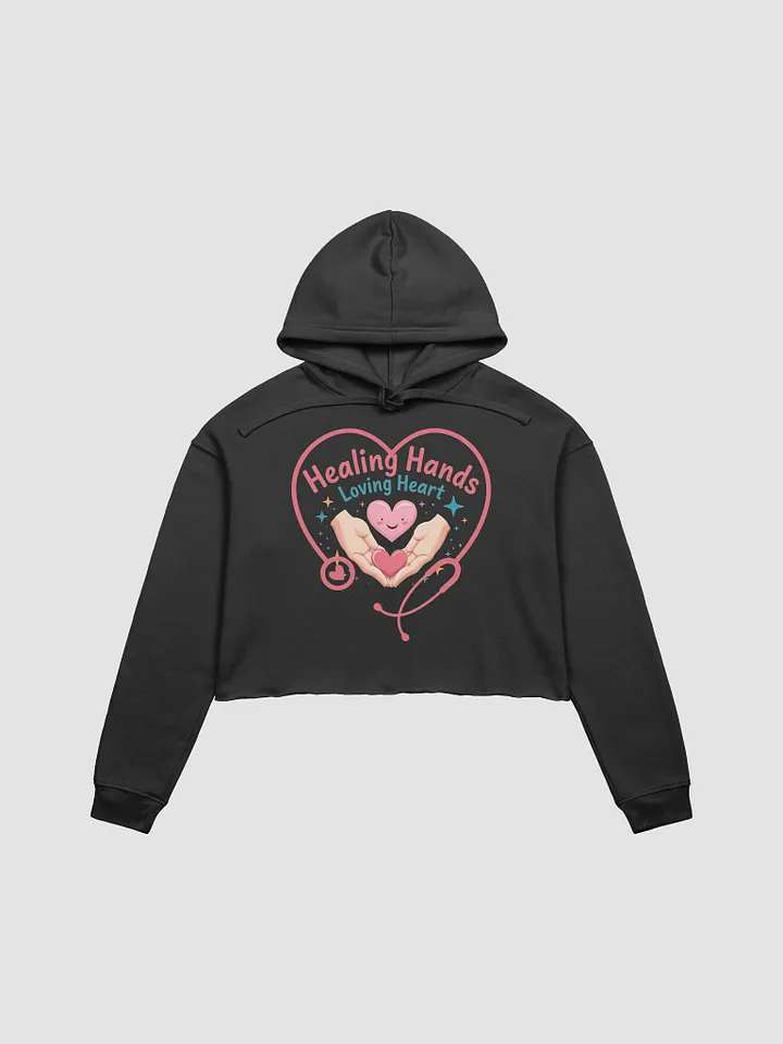 Healing Hands and Loving Heart Crop Hoodie product image (8)