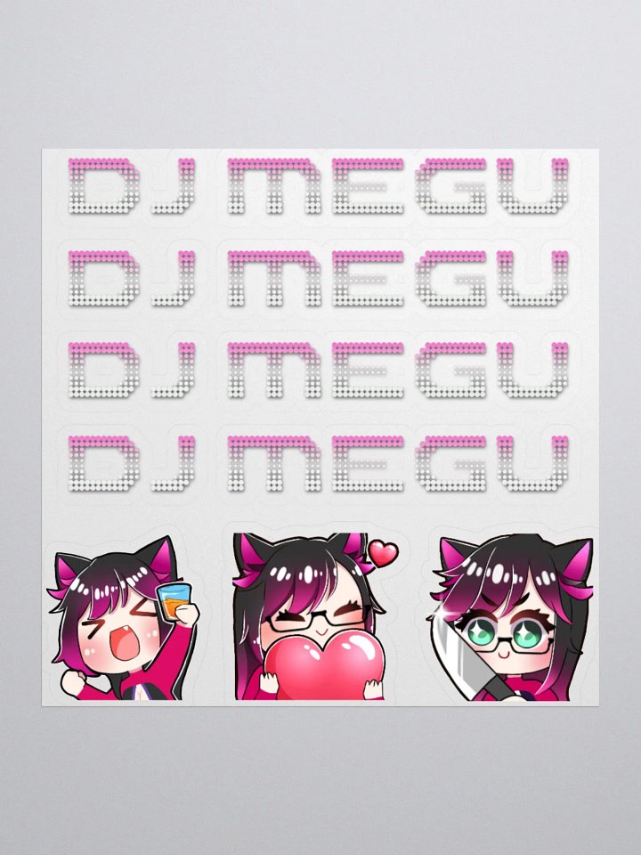 DJ Megu Logo Sticker Set product image (1)