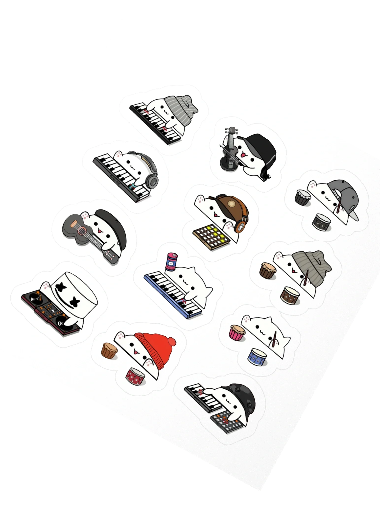 Bongo Cat Sticker Packs: The Ultimate Musical Collection - Funny Feline Meme Extravaganza Sticker product image (3)