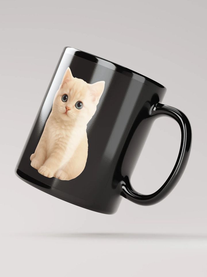 Cute Cat Mug Black product image (3)