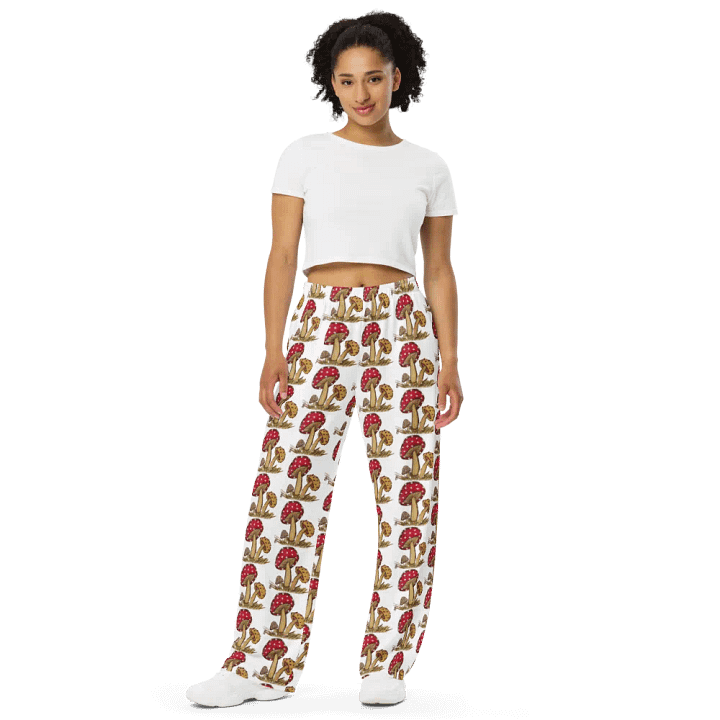 Magic Mushroom Unisex Wide-Leg Pants product image (2)