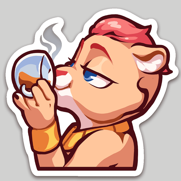 Coffee Ah'lina Sticker product image (1)