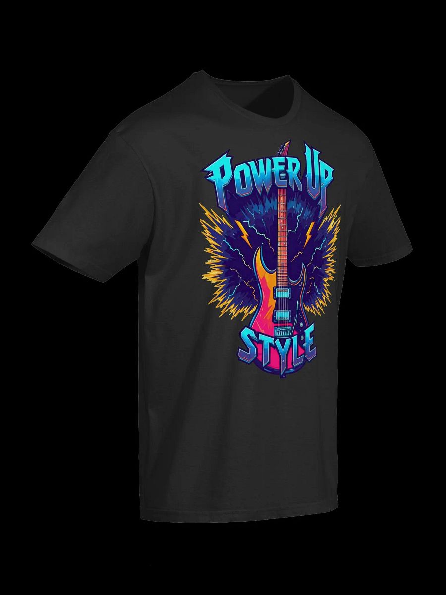 Music Lover-Power Up Style-Electric Guitar T-Shirt product image (9)