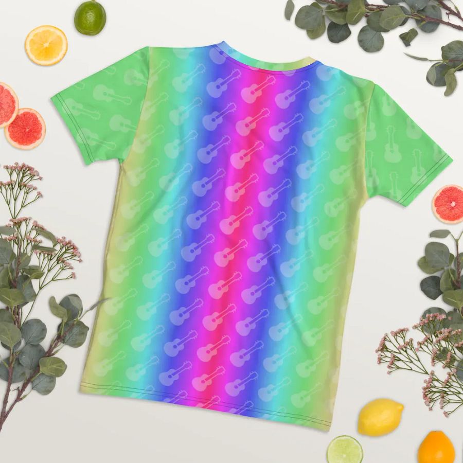 Cool Cat Play Guitar All Over Print T-shirt product image (8)