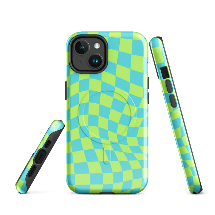 Green & Blue iPhone Case (MagSafe) product image (1)