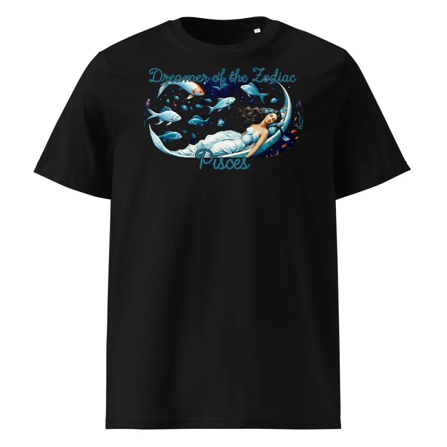 Pisces, Dreamers of the Zodiac, Black Tee product image (1)