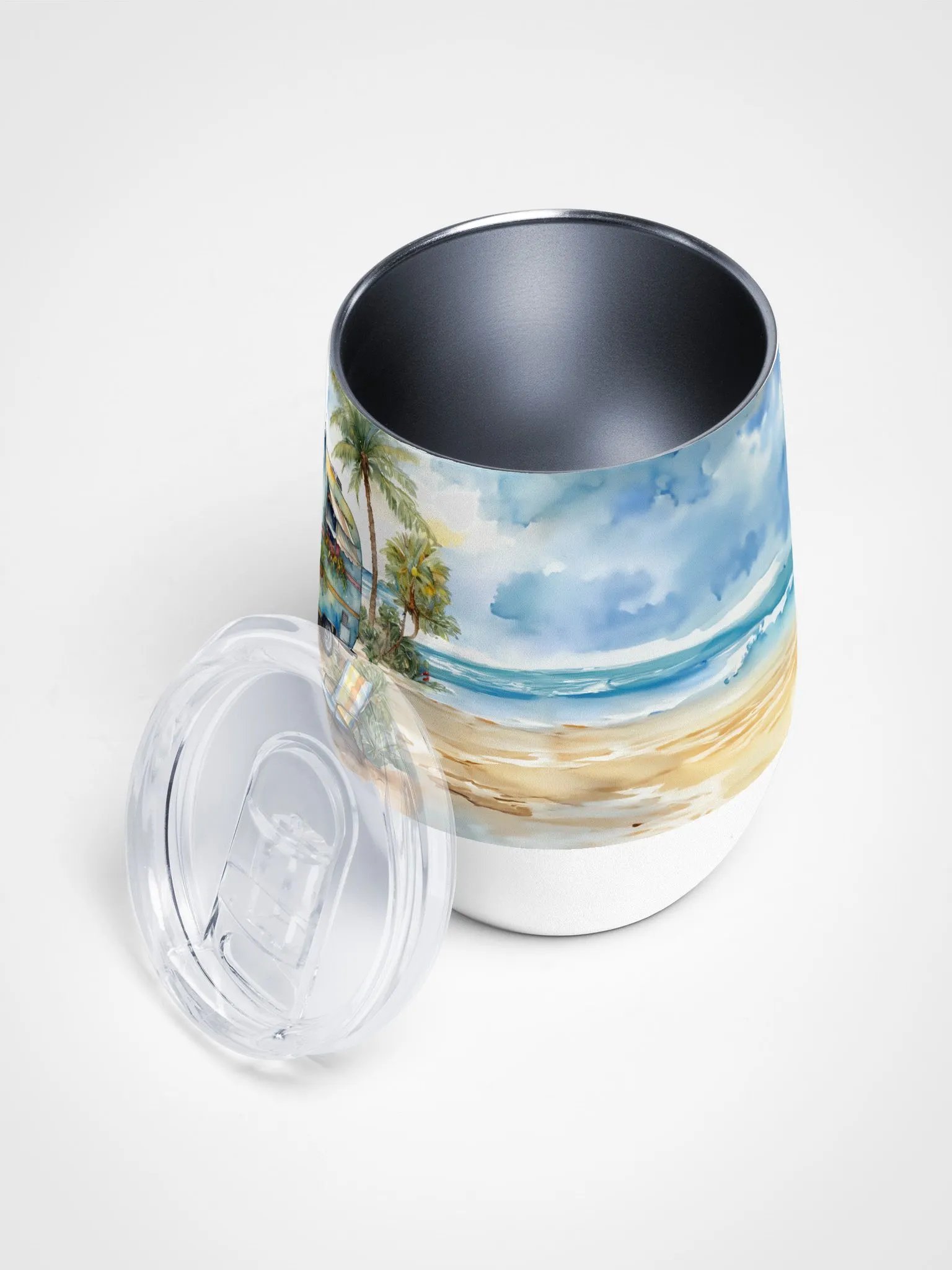 Beachside Blooms Wine Tumbler product image (3)