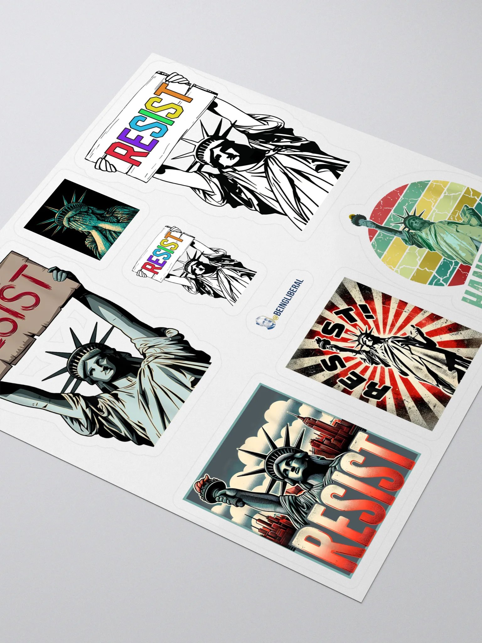 Democratic Political Smorgasbord Pack 3 Resist Stickers - Being Liberal product image (3)