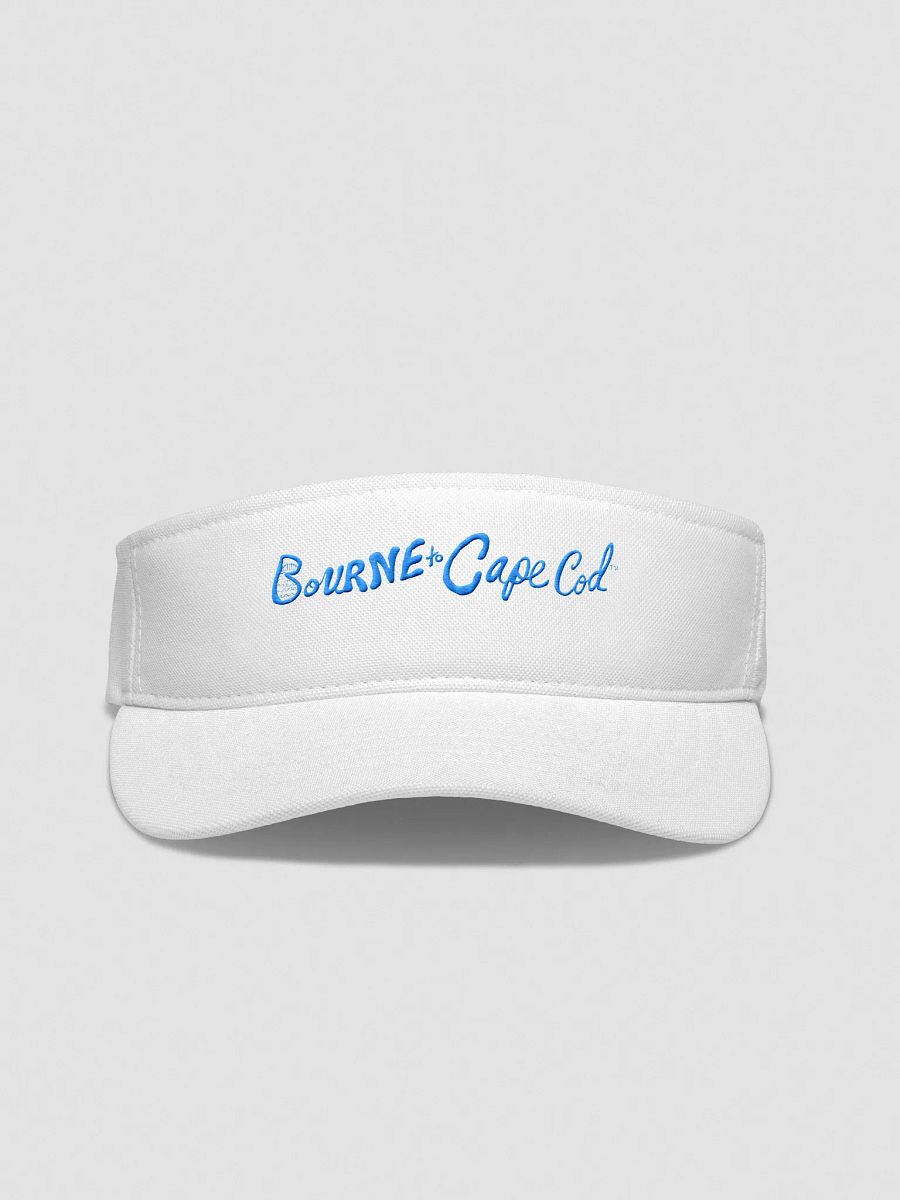 Women's | BOURNE to Cape Cod™ | Embroidered Flexfit Visor | Moisture-Wicking | Fast-Drying | Low Profile | Coastal Performance Style | Aqua/Teal Embroidered Logo product image (3)