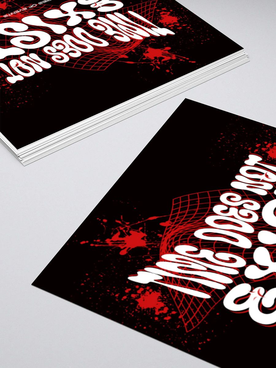 time does not exist; life is just a series of events. Kiss Cut Stickers product image (10)