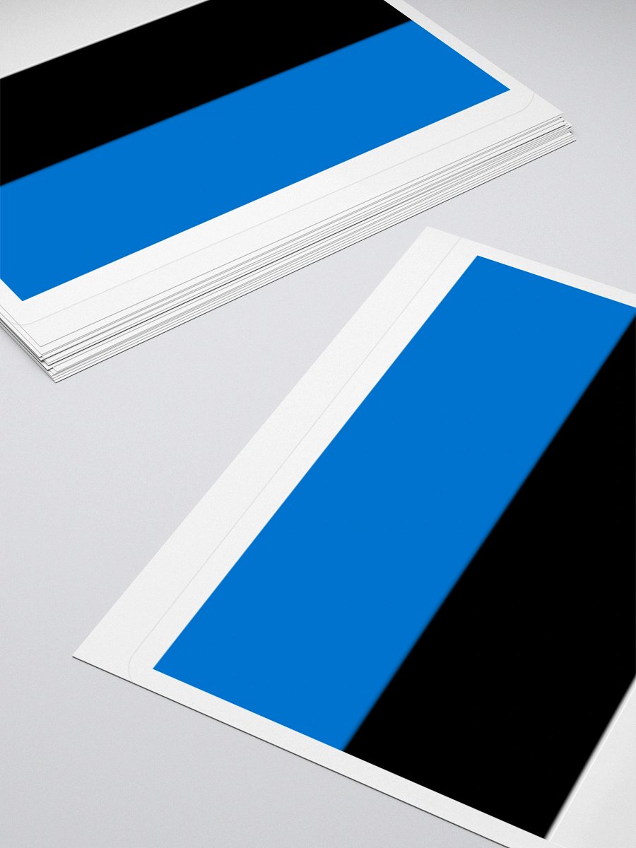 Estonia Flag Sticker | Blue Black White Design | Durable Vinyl | 3 Sizes product image (10)
