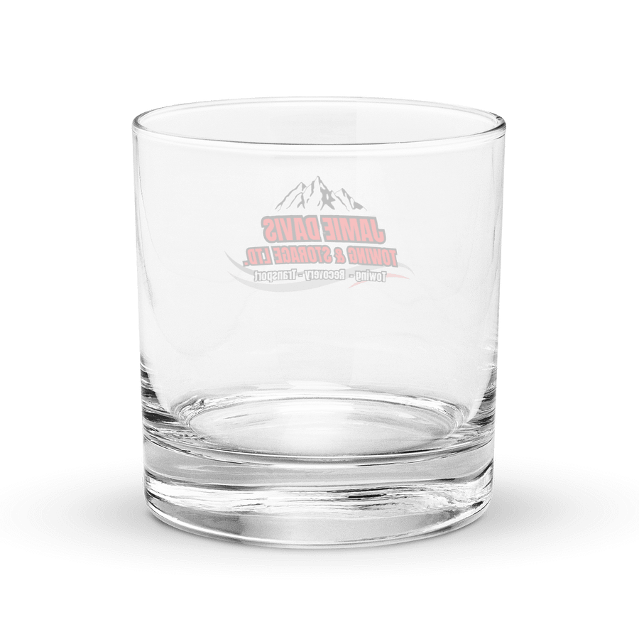 Jamie Davis Towing Logo Rocks Glass product image (4)