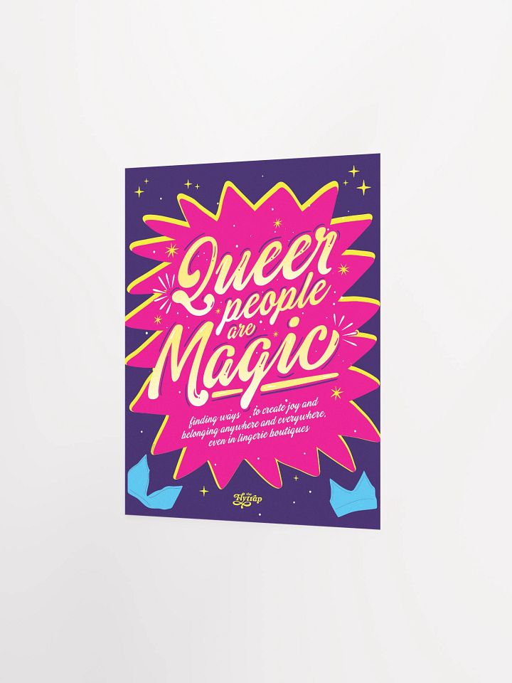 Queer people are magic 8x10 poster product image (2)