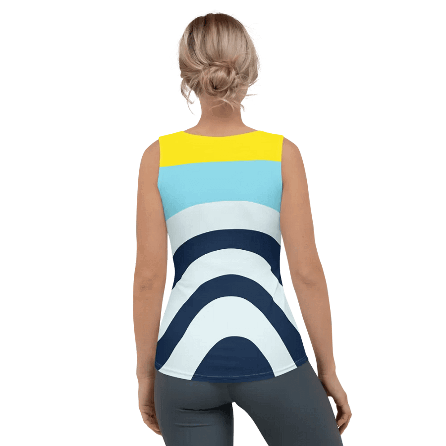Blue Sunset Waves Women's Tank Top product image (8)