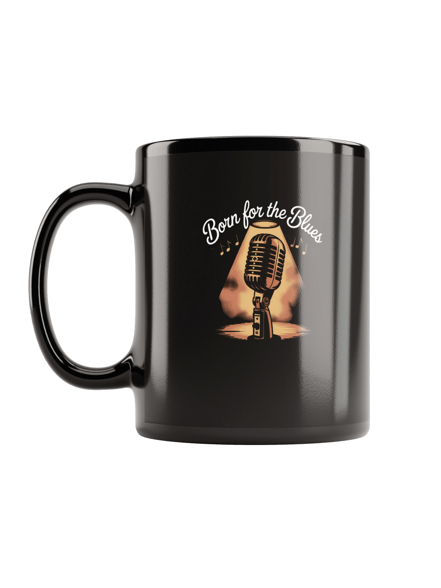 Born for the Blues – Black Glossy Mug (The Slogan Series) product image (12)