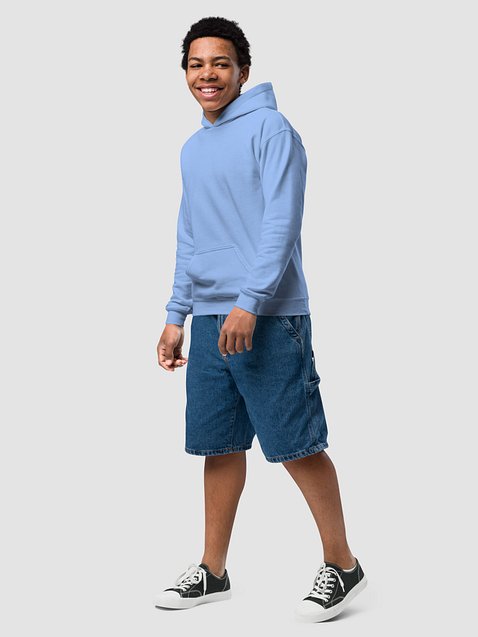 Photo showing Gildan Youth Heavy Blend Hoodie