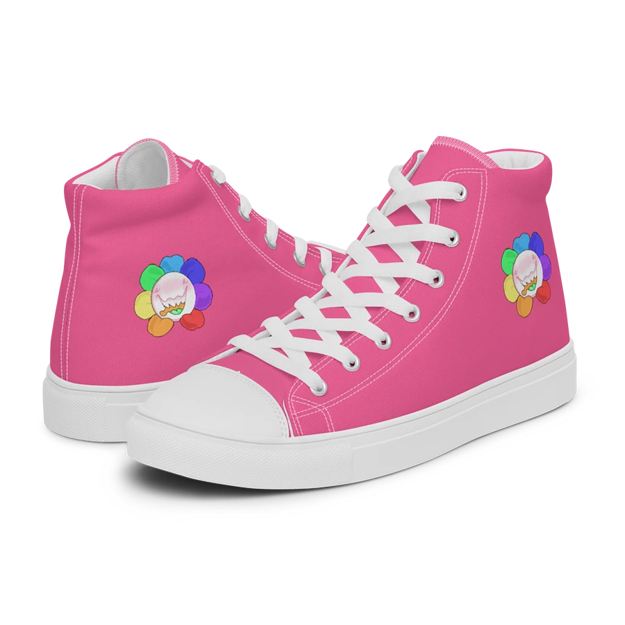 Pink and White Flower Sneakers product image (31)