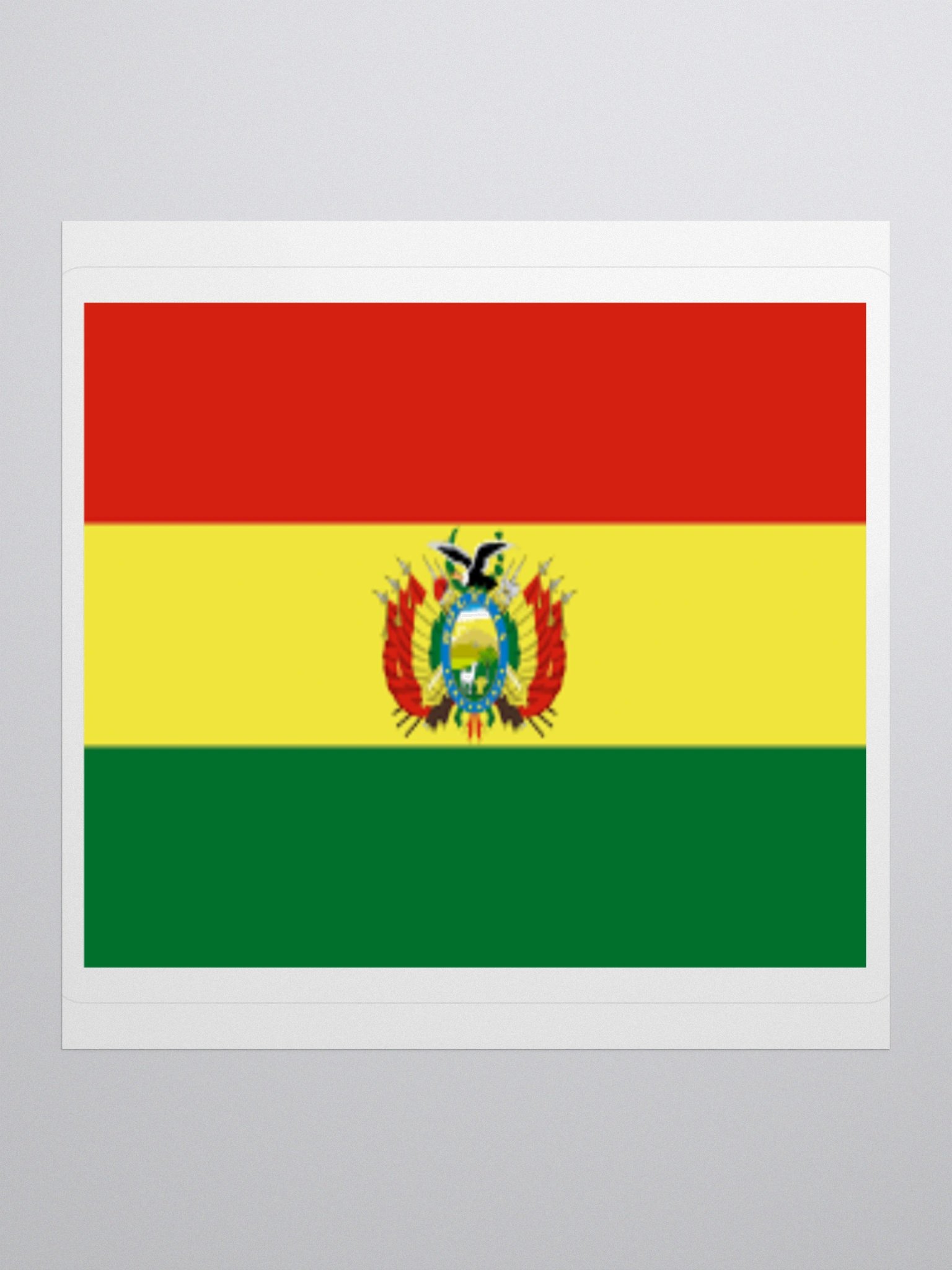 Exclusive Bolivia Flag Kiss-Cut Stickers - High-Quality Vinyl, Multiple Sizes product image (1)