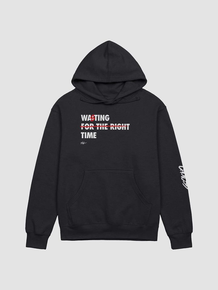 Wasting Time Regular Fit Hoodie - Black product image (1)