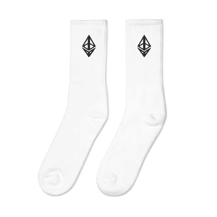 Ethereum Socks - white product image (4)