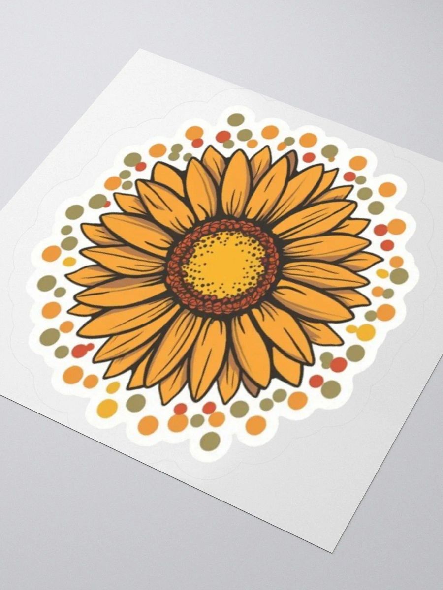 Exclusive Sunflower Decorative Sticker | Premium Kiss Cut Vinyl | Ideal for Laptops, Cars, and More product image (3)