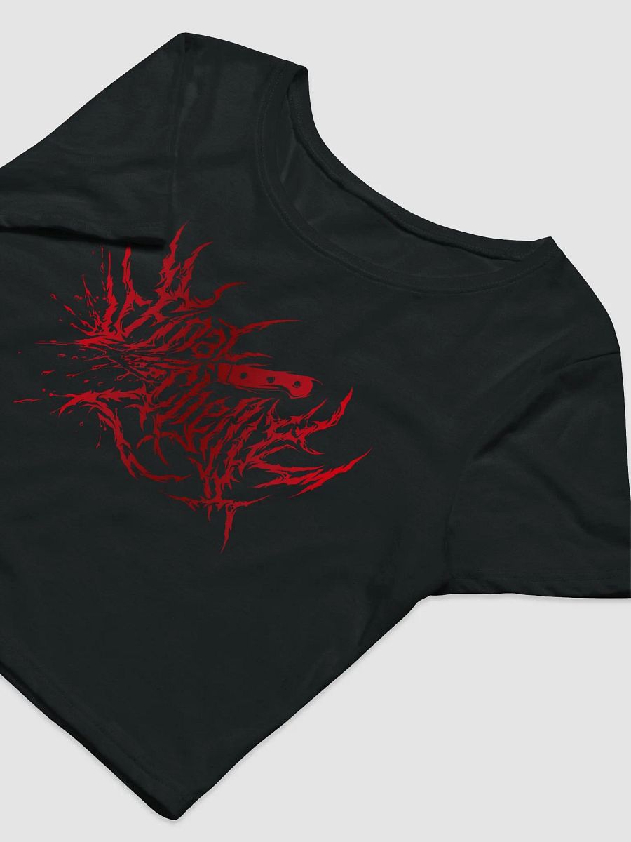 Keep It Metal Red Logo Womens Printed Crop Top product image (3)