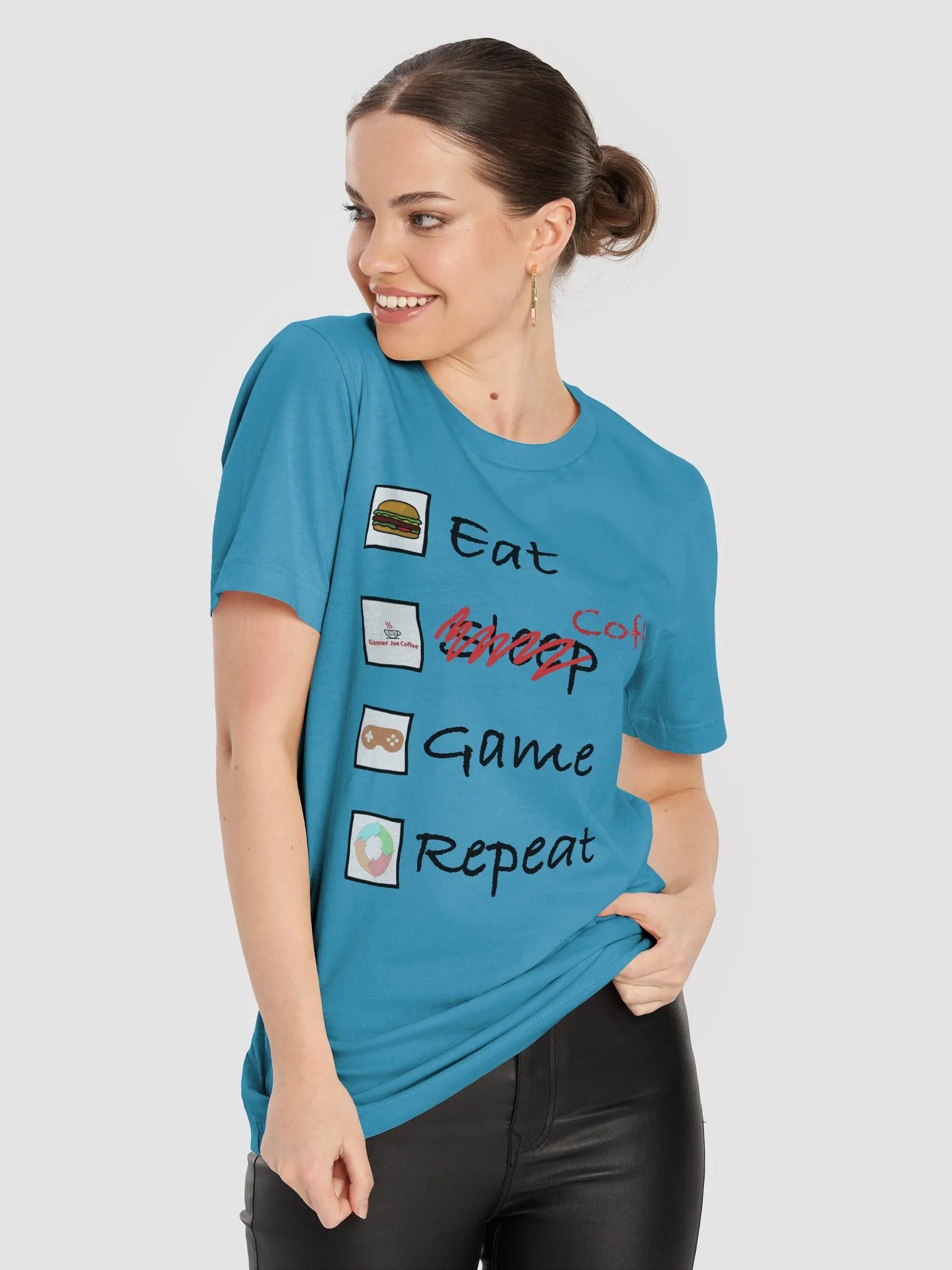 Eat, Coffee, Game, Repeat T-Shirt product image (67)