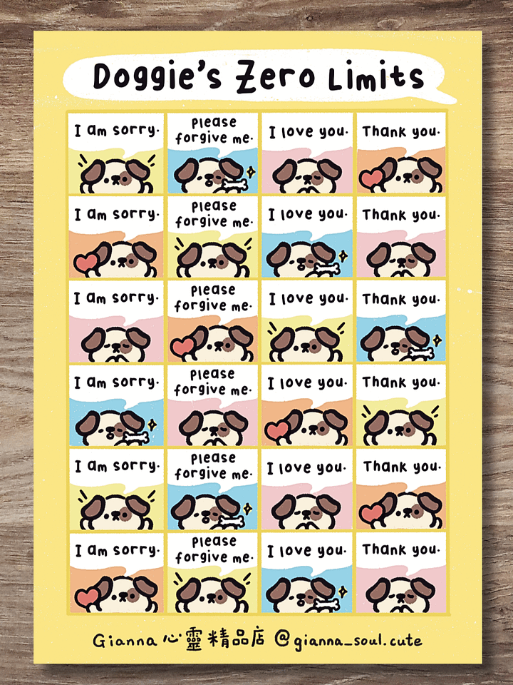 Doggie’s Zero Limits | Positivity Sticker Sheet product image (1)
