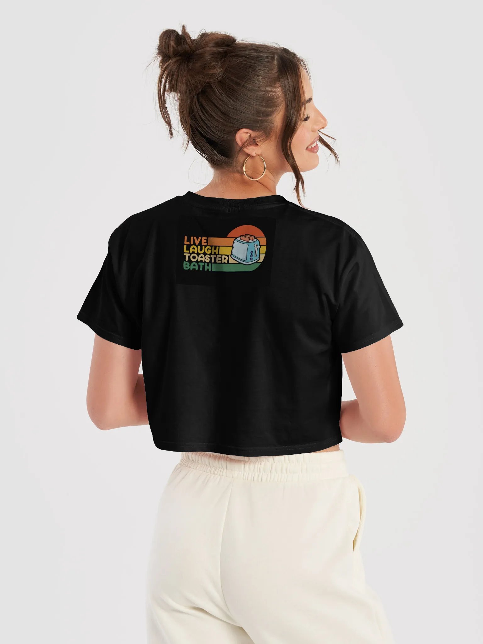 live laugh toaster bath girls crop top product image (46)
