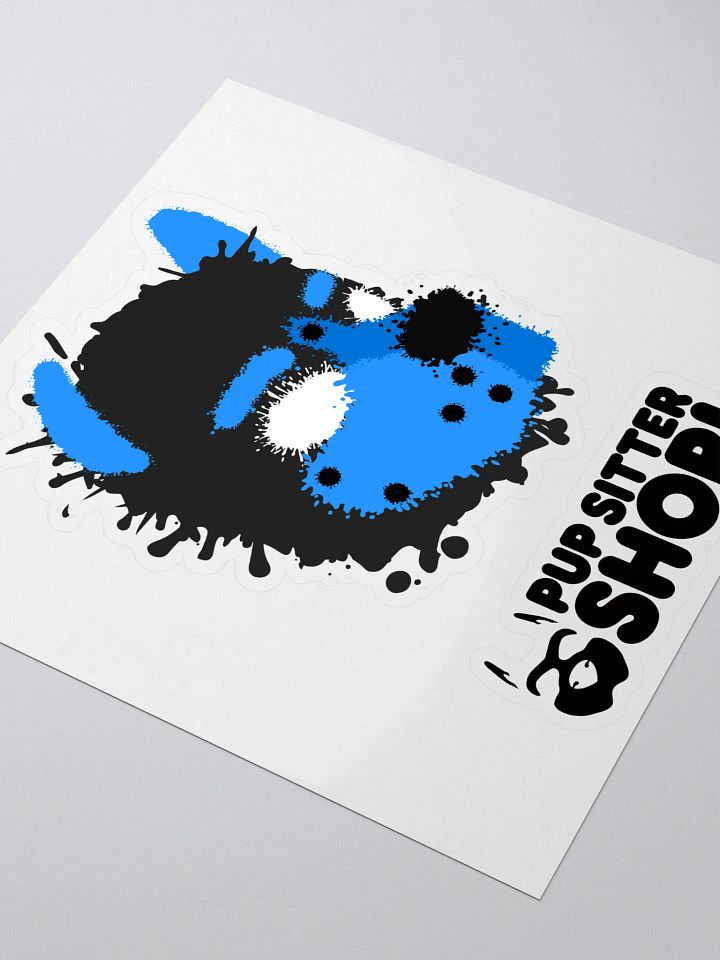 Pup Splatter Sticker - Blue product image (1)