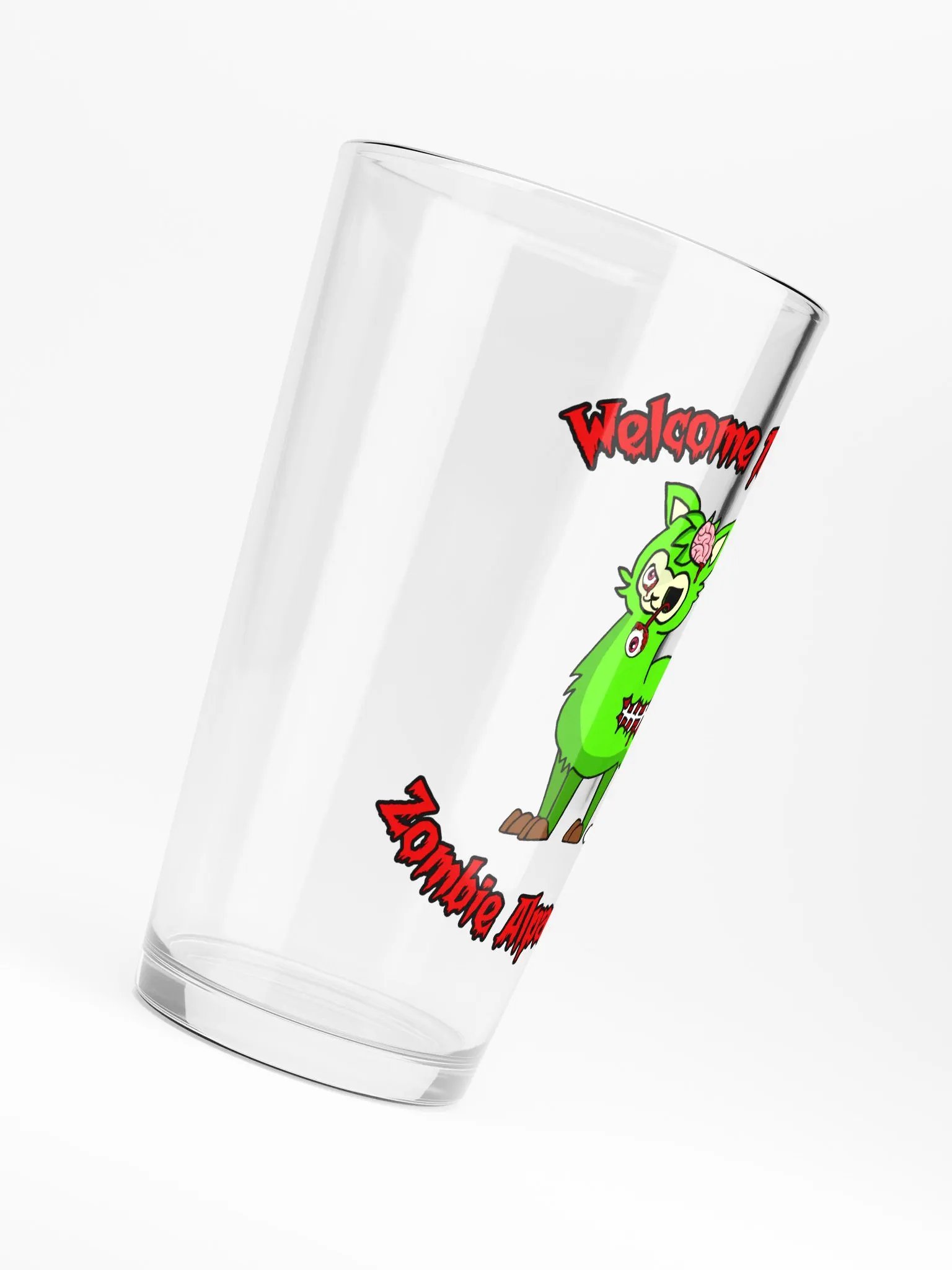 Welcome to the Zombie Alpacalypse Pint Glass product image (6)