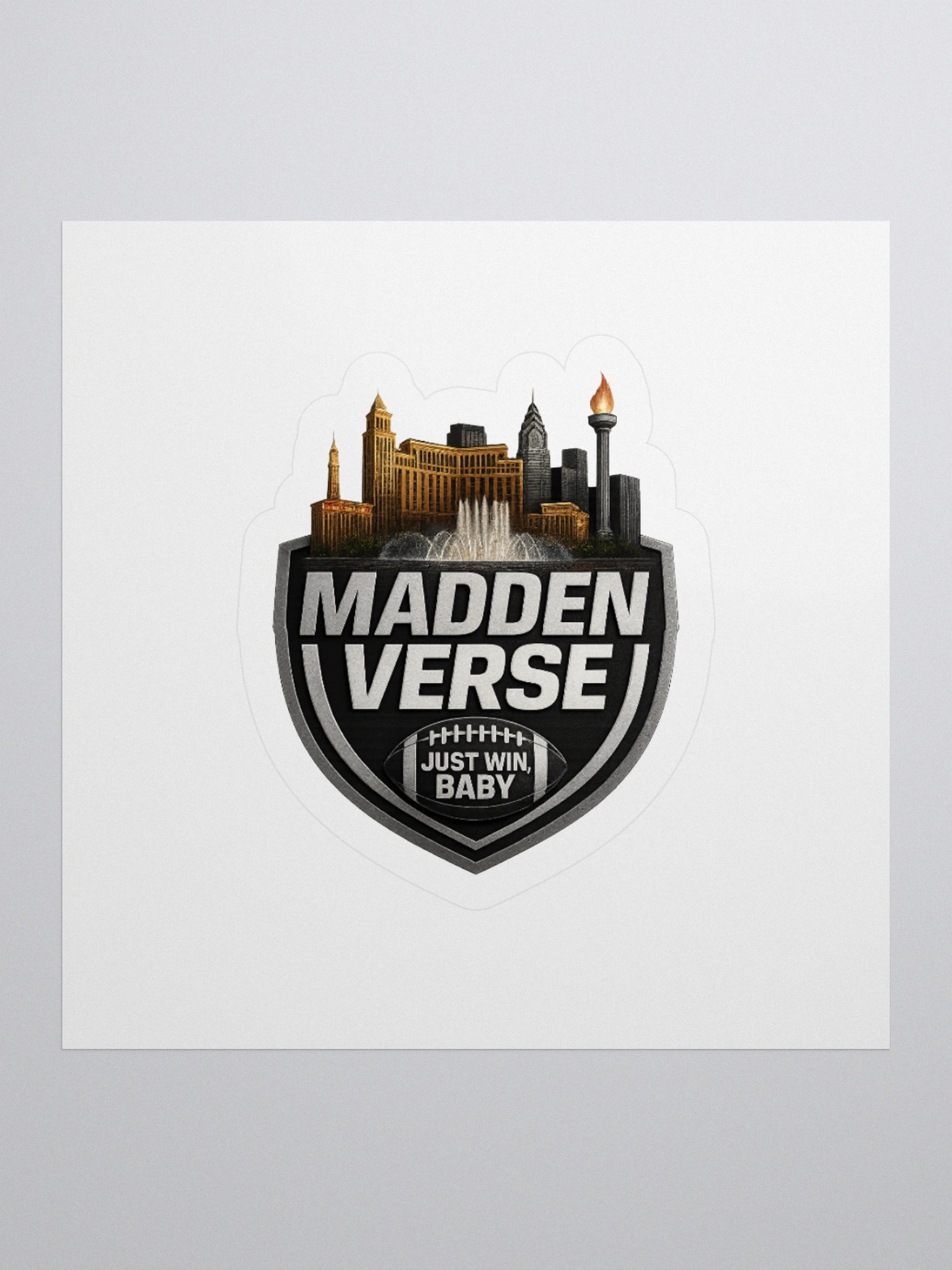 JUST WIN BABY MADDEN VERSE STICKER product image (1)