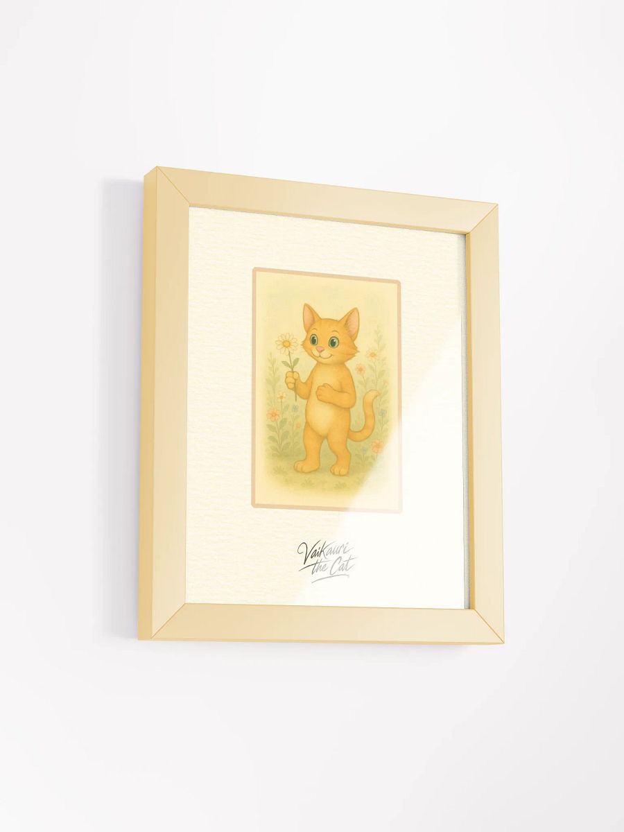 Vaikauri the Cat - Framed Matte Artprint product image (3)