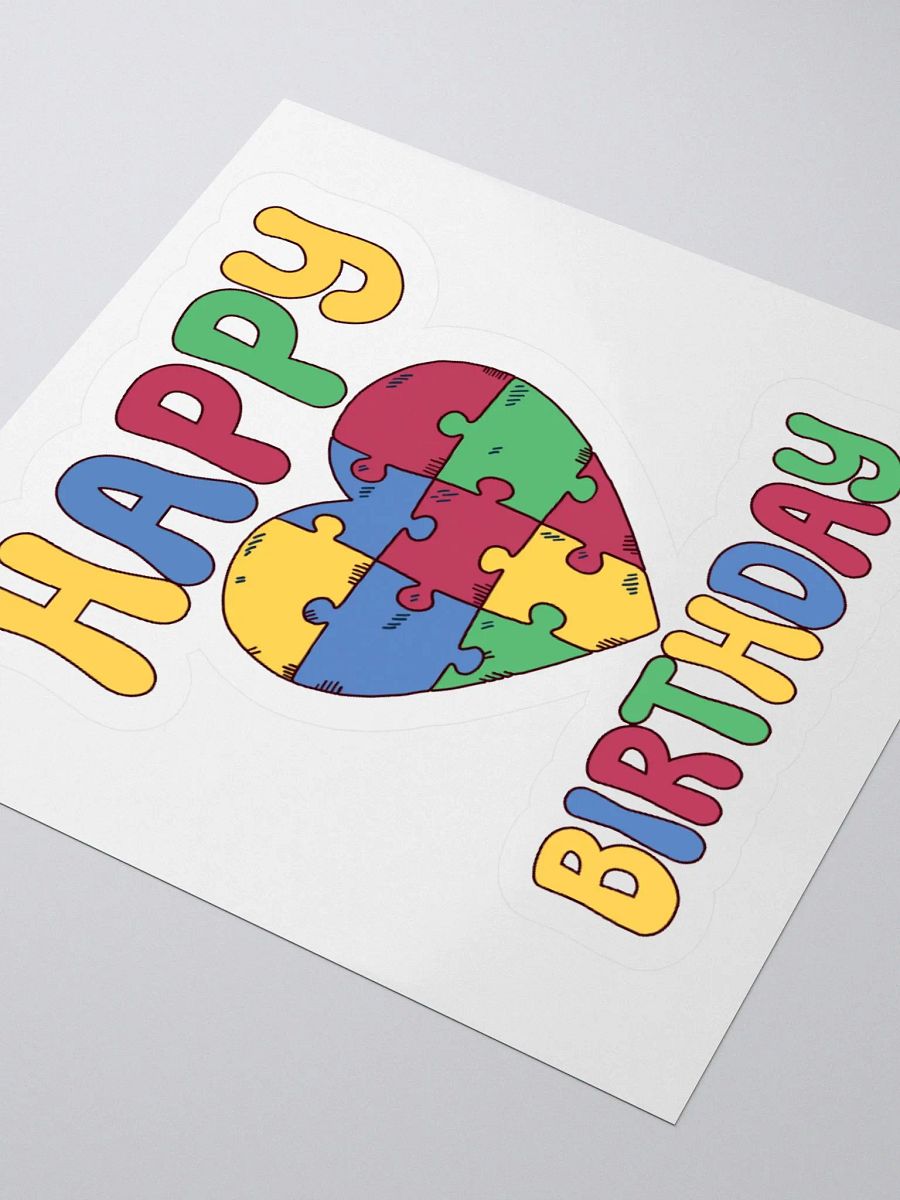 Happy Birthday (Autism Awareness) Sticker product image (8)