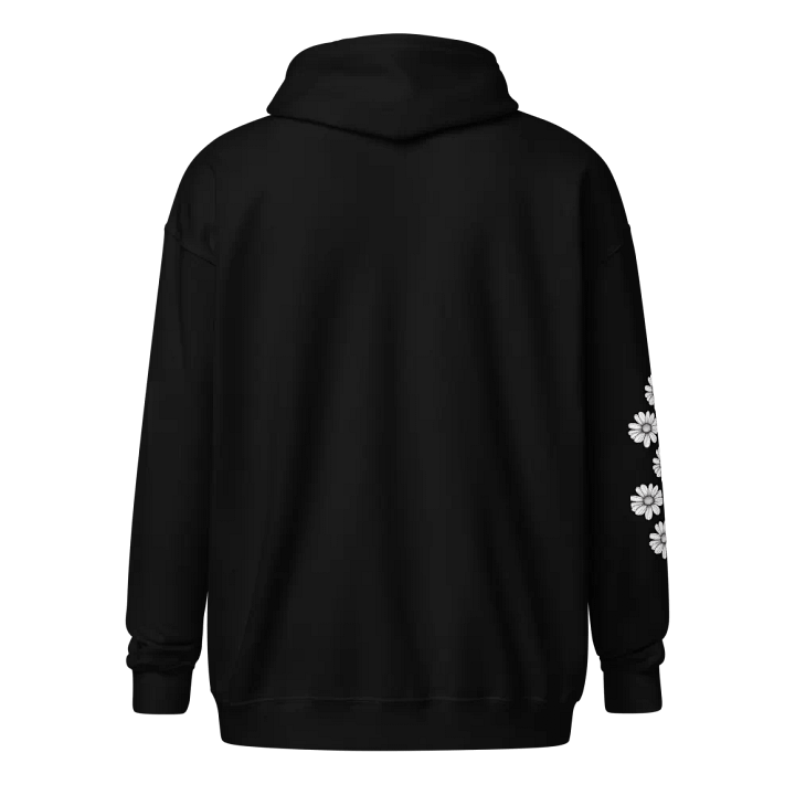 5 Daisies on Right Sleeve Zip Hoodie Heavy Blend Zip product image (2)