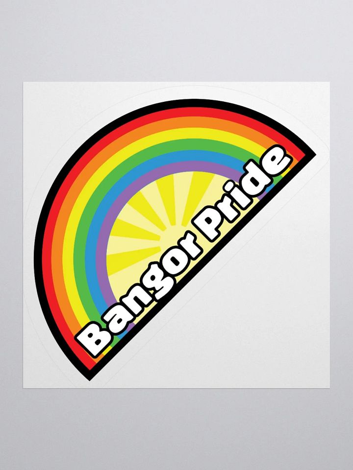 Bangor Pride Half Logo Sticker product image (2)