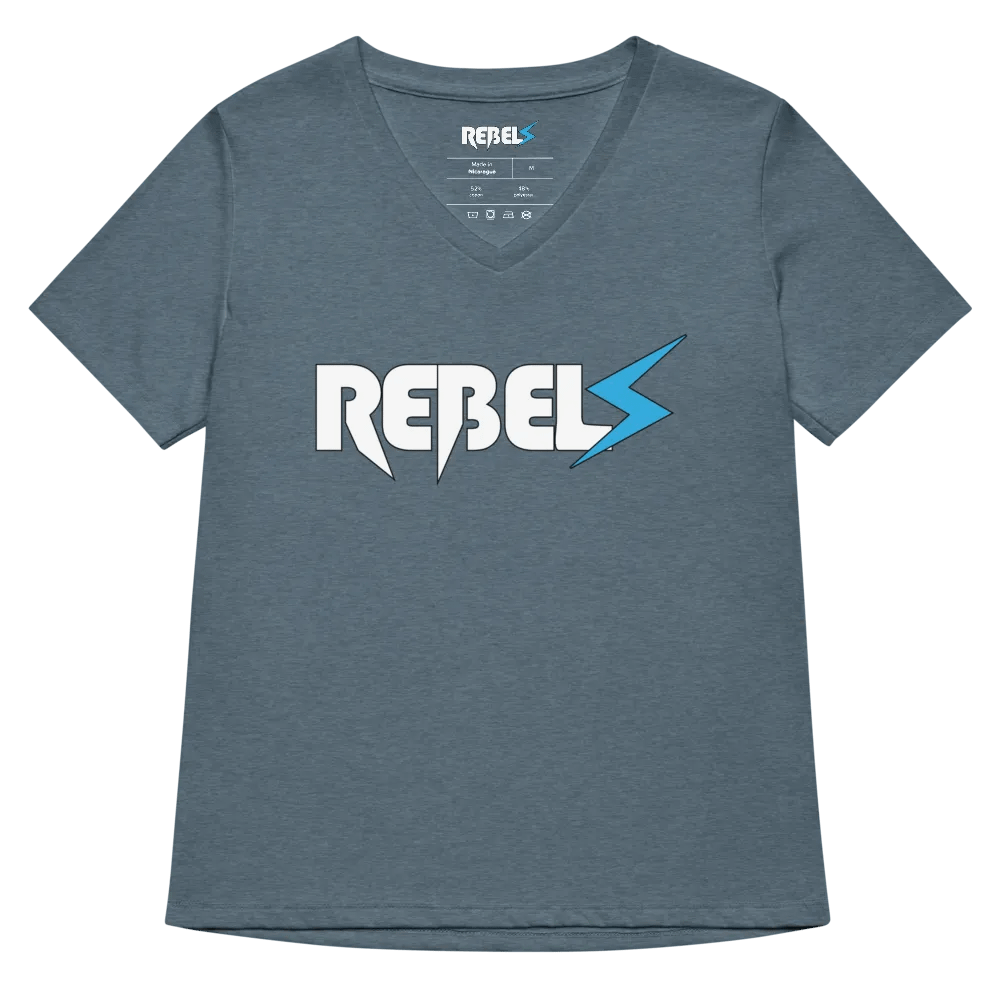 Woman's V Neck | Blue Jean | White/Blue product image (6)