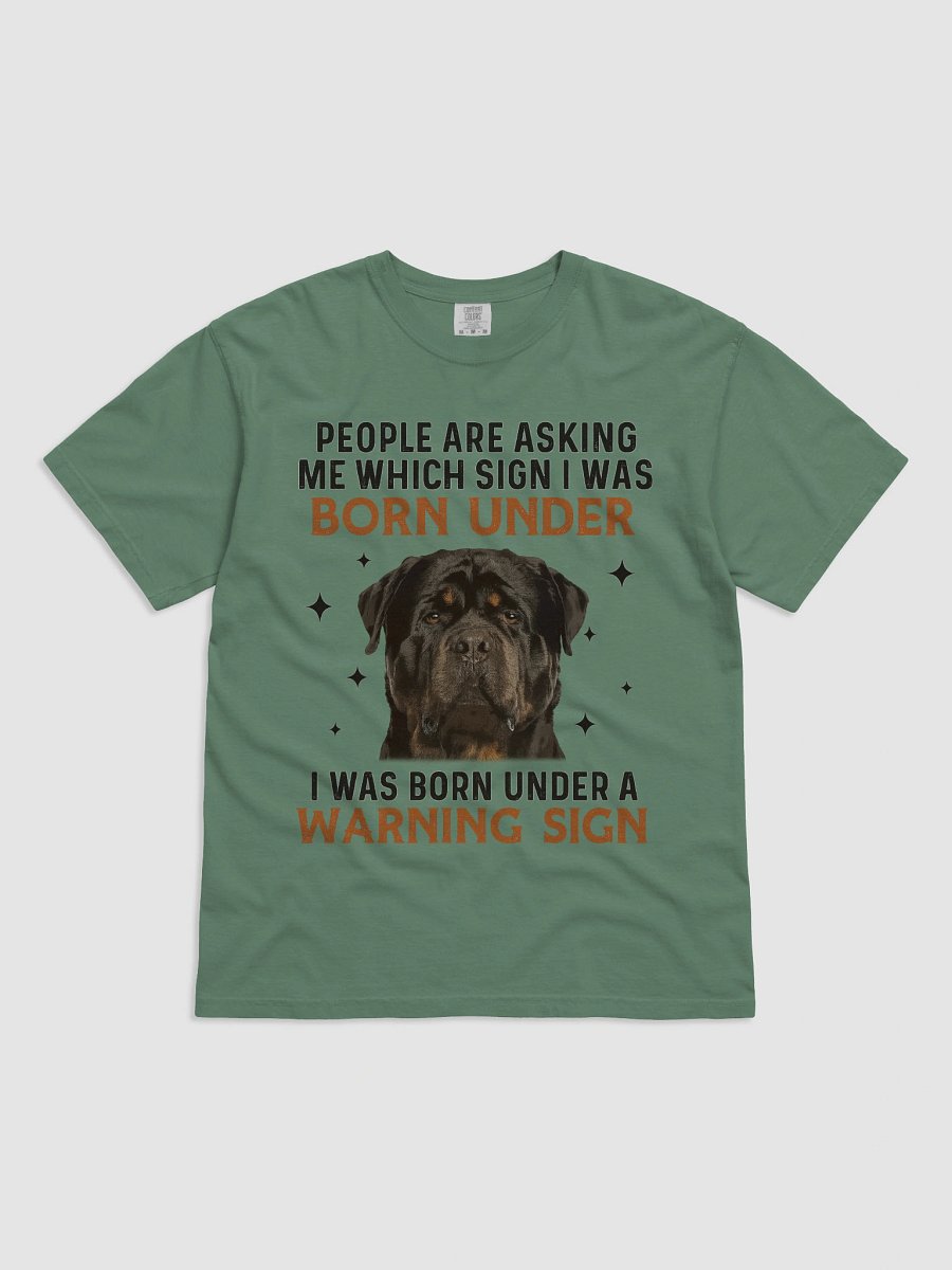 Rottweiler - Born Under Warning Sign T-Shirt product image (10)