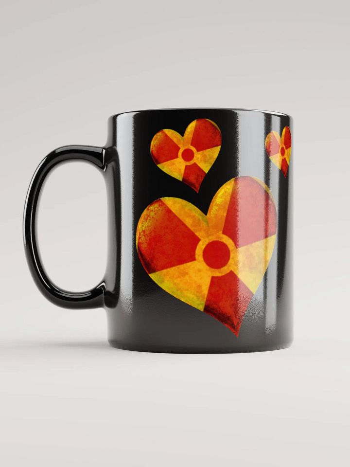 50 Rad Hearts Mug - Red on Black product image (1)