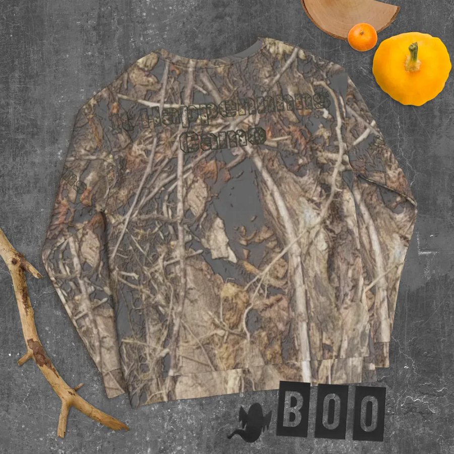 Recycled Unisex Sweatshirt - Dead Split - It Happennnns Camo product image (11)