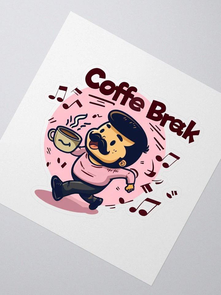 Coffee Break Pink Sticker product image (5)