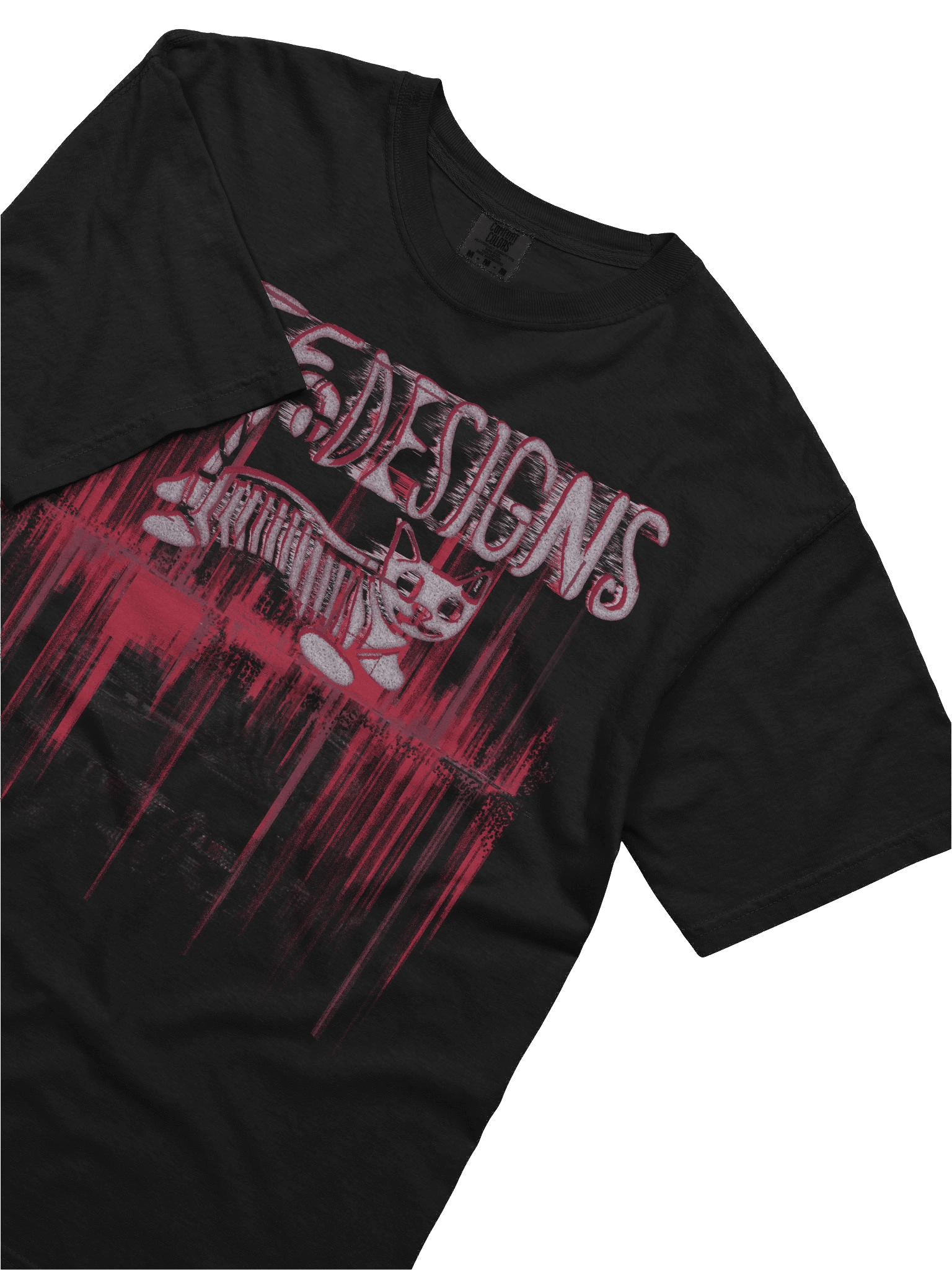 Biff Designs Glitchcore Bone Cat T-Shirt product image (5)