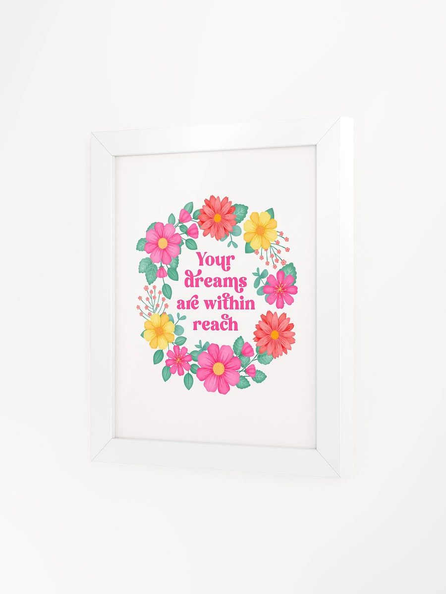 Your dreams are within reach - Motivational Wall Art White product image (3)
