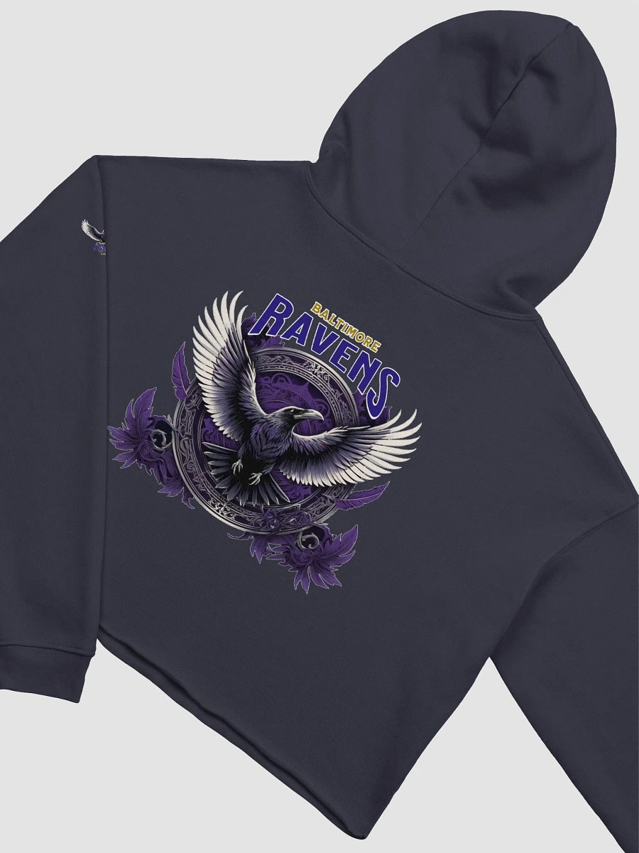 Lady's Fierce Ravens Fleece Crop Hoodie | NFL | Home Locker product image (6)
